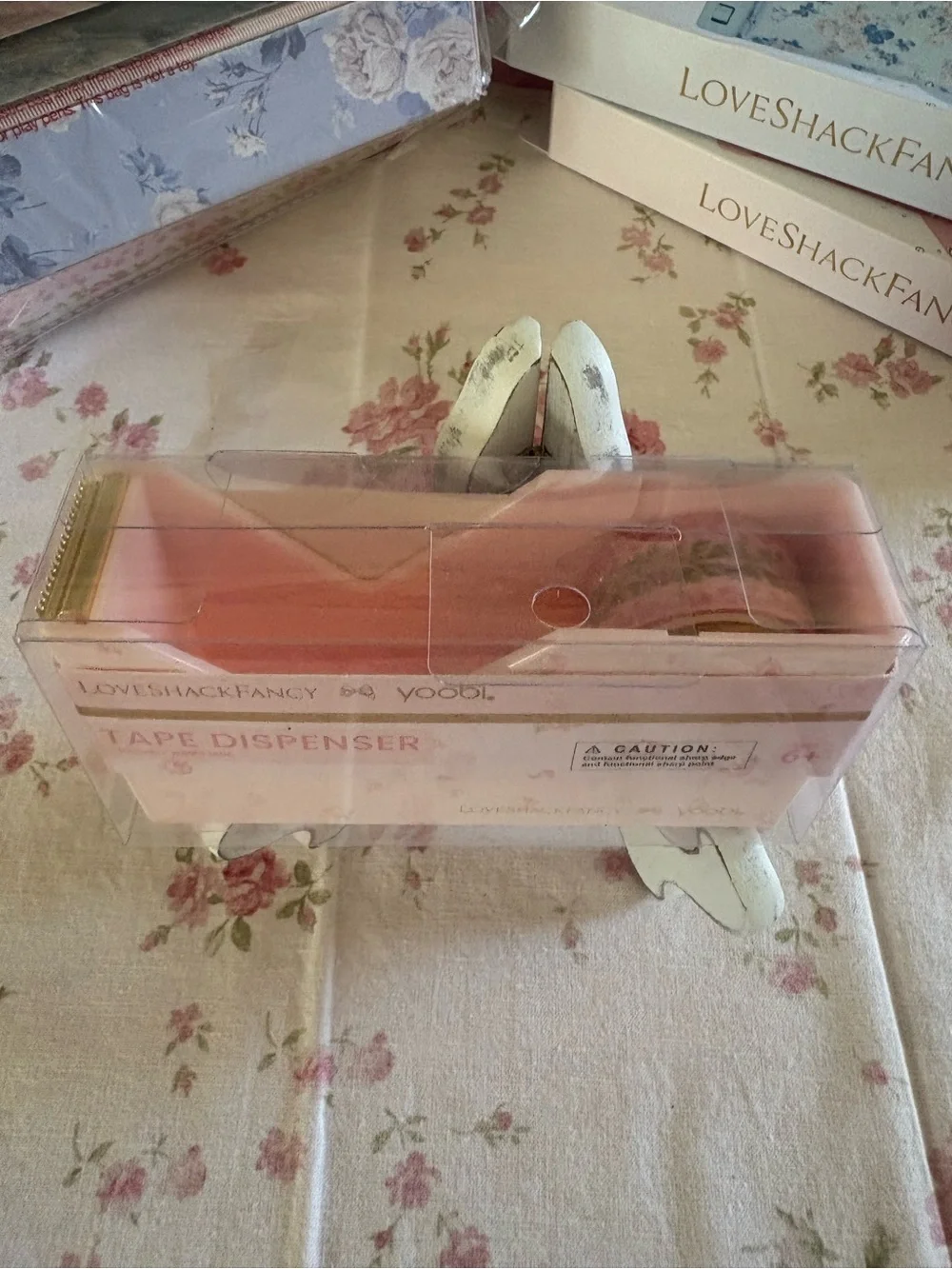 🎀 LoveShackFancy │ Yoobi Blooming Heirloom Tape Dispenser With Tape 🎀